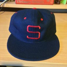 1952 PCL Padres cap from Ebbets Field Flannels.