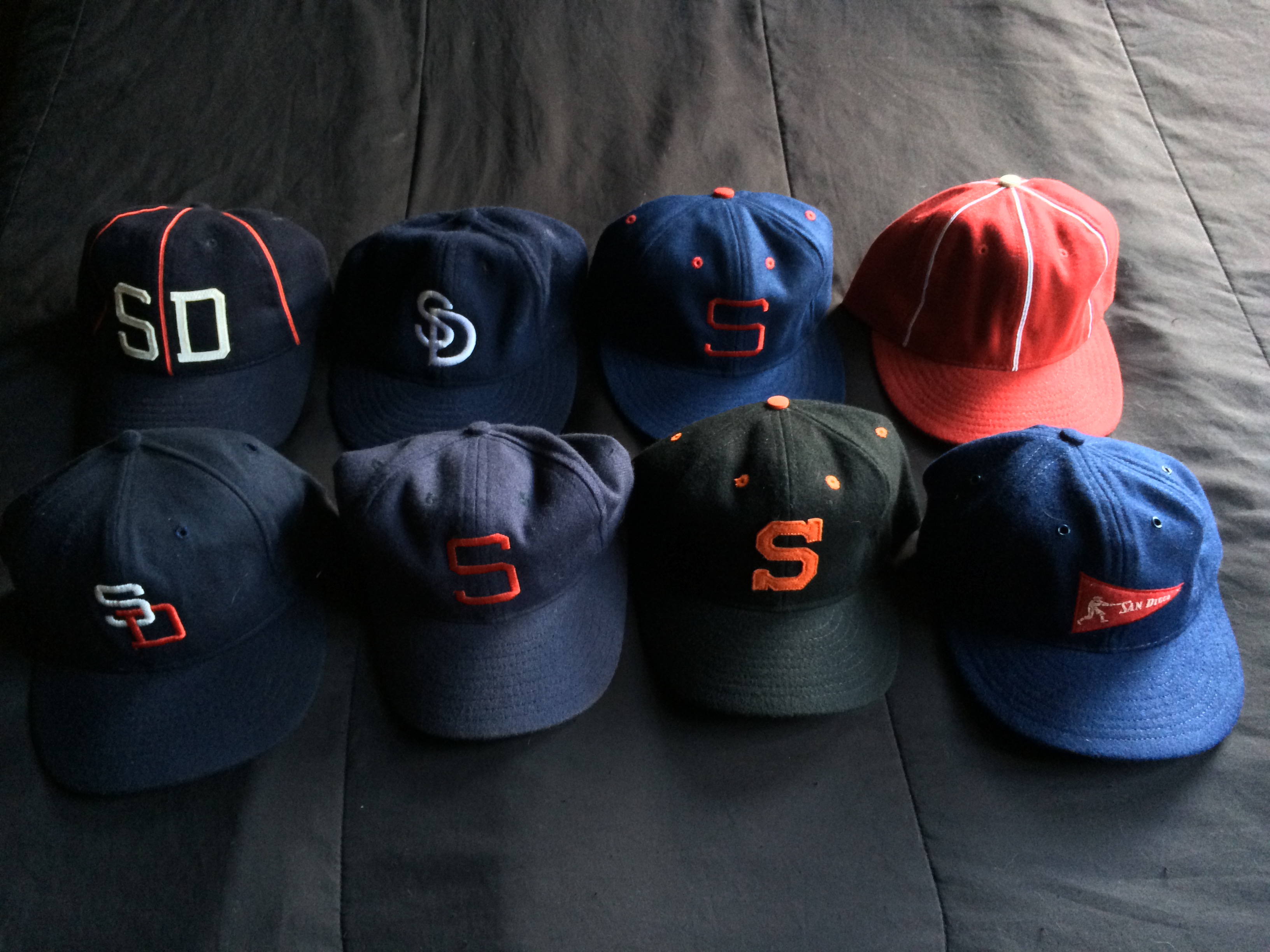 Ebbets Field Flannels Padres Caps